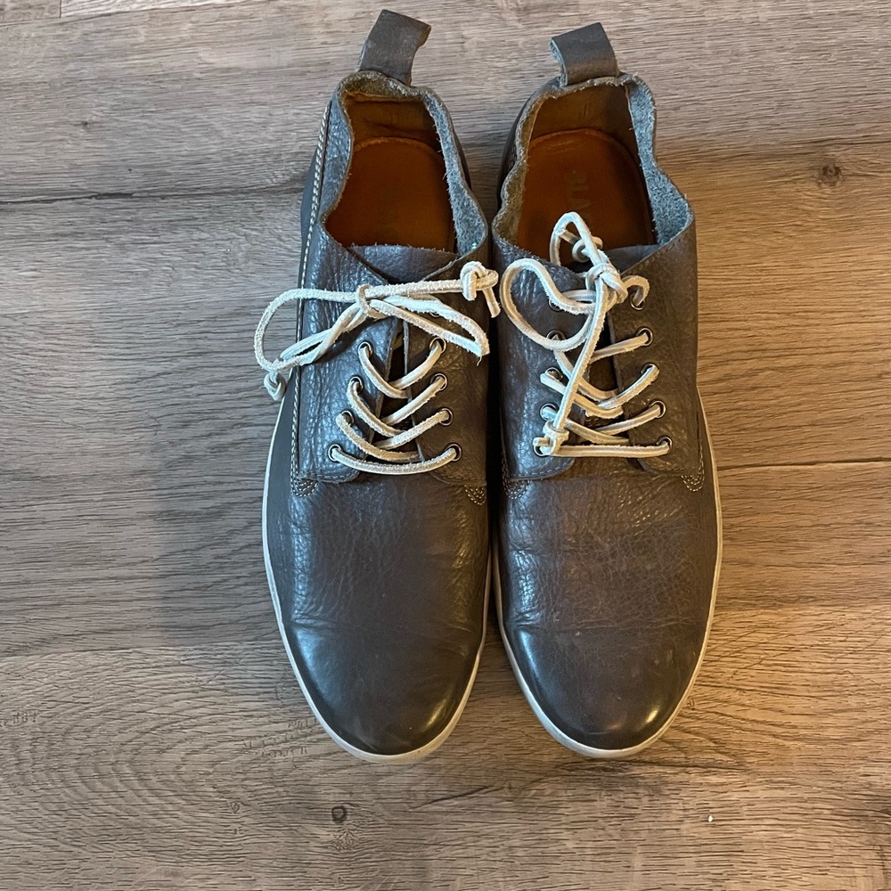 Blackstone jm01 charcoal leather sneakers